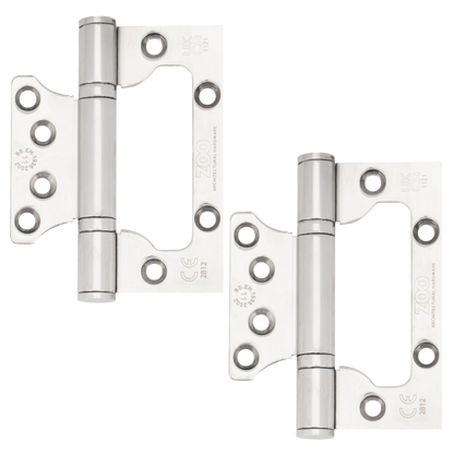 ZOO Flush Hinge ZHSSFH Grade 11 CE/UKCA Polished Stainless Steel