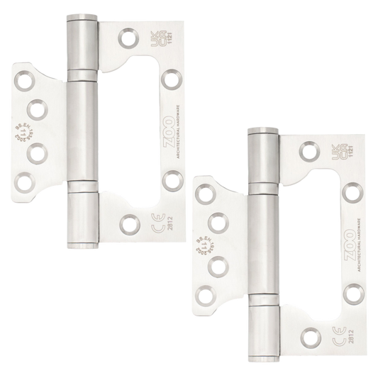 ZOO Flush Hinge ZHSSFH Grade 11 CE/UKCA Satin Stainless Steel