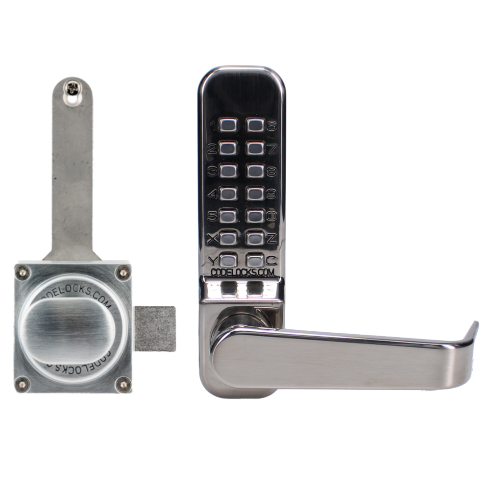 CODELOCKS CL400 / CL405 Digital Gate Lock With Surface Latch CL400 Surface Gate Latch - Stainless Steel