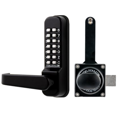 CODELOCKS CL400 / CL405 Marine Grade Digital Gate Lock With Surface Latch CL400 Marine Surface Gate Latch - Black