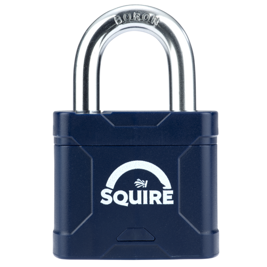 SQUIRE Stronglock Plus Laminated Padlock In Protective Casing Open Shackle 45mm Body Keyed to Differ - Hardened Boron Steel