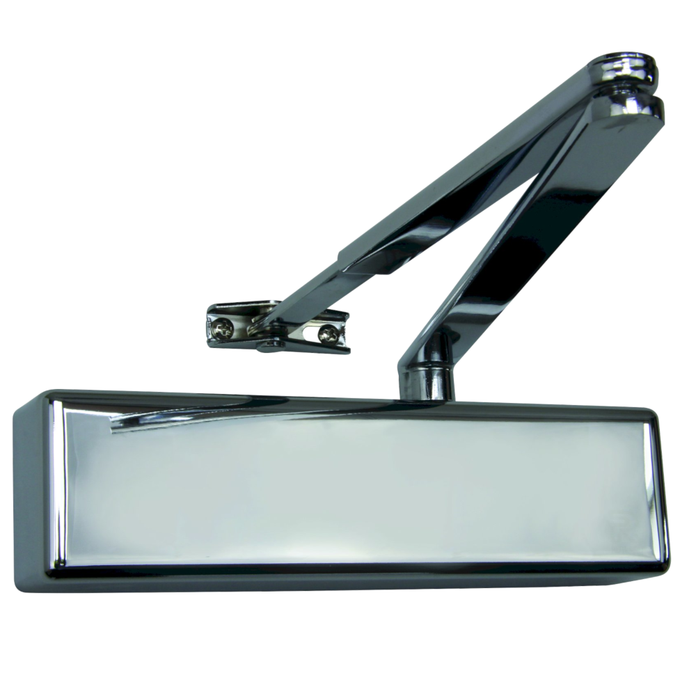 RUTLAND Fire Rated TS.4204 Contract Door Closer Size EN 2-4 With Backcheck Polished Nickel