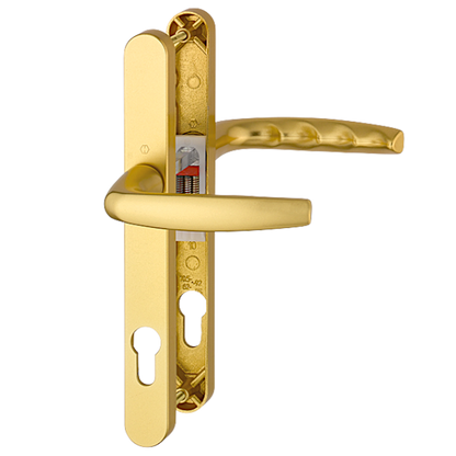 HOPPE Atlanta 92PZ Euro Profile Lever/Lever Handle On 26mm Narrow Backplate 1530/3623N Gold