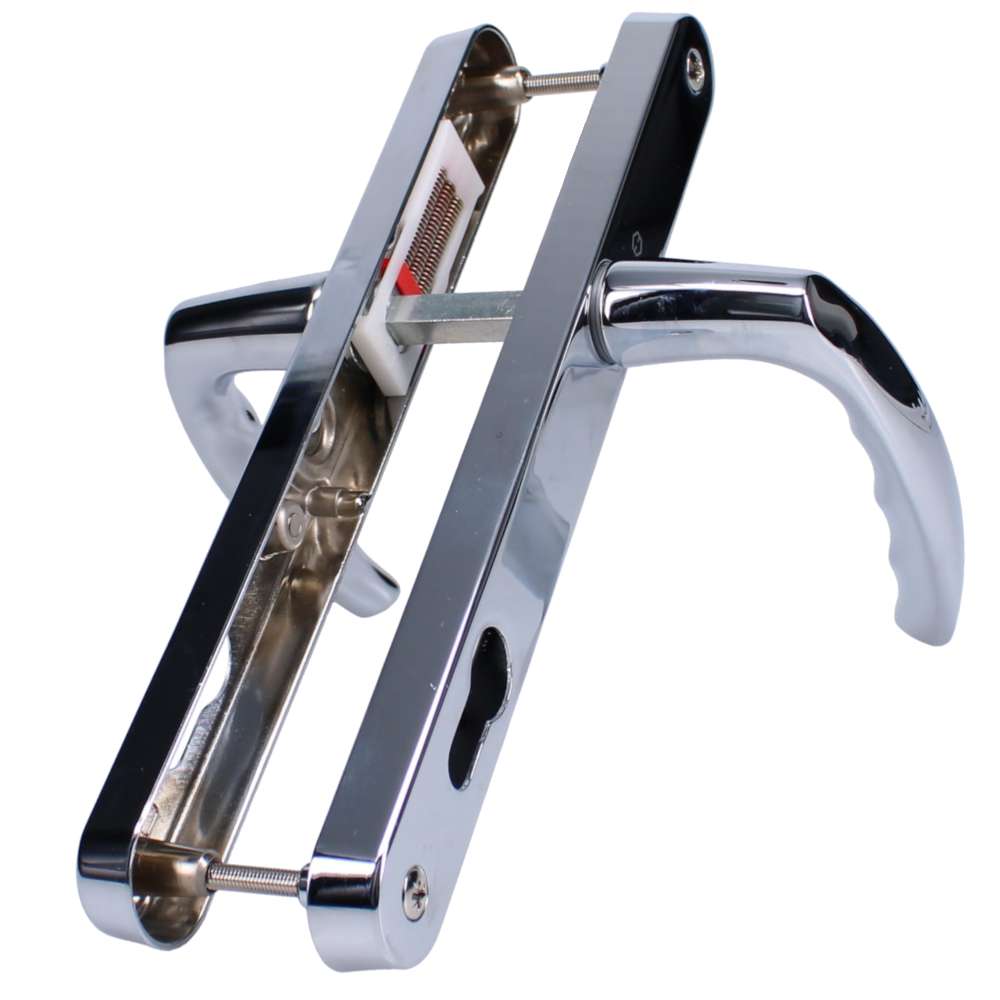 HOPPE Atlanta 92PZ Euro Profile Lever/Lever Handle On 30mm Narrow Backplate M1530M/3841N Polished Chrome