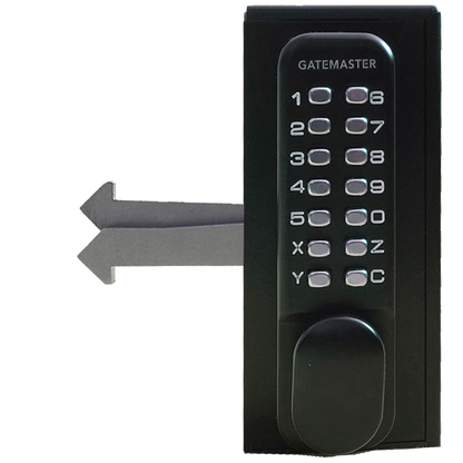 GATEMASTER SGLD (Handed) Double Sided Sliding Digital Gate Lock 40mm Frame RH SGLD40R - Black