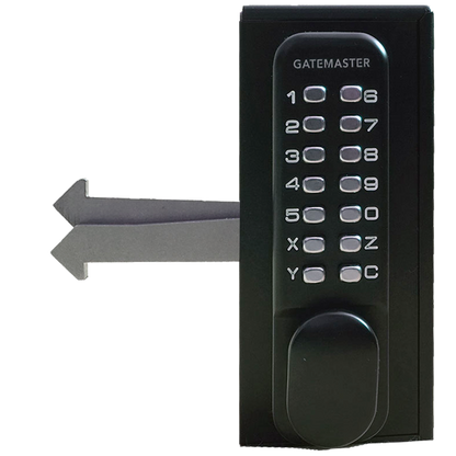 GATEMASTER SGLD (Handed) Double Sided Sliding Digital Gate Lock 50mm Frame RH SGLD50R - Black