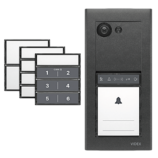 VIDEX ERA23VB Series Entry Panel Gun Metal Grey