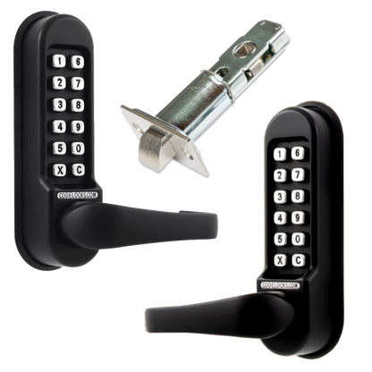 CODELOCKS CL0540 Back To Back Marine Grade Digital Gate Lock With Adjustable Latch CL0540 Back To Back - Black
