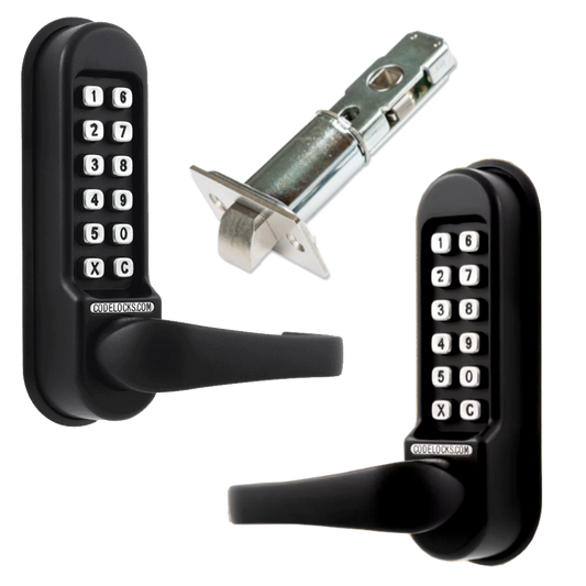 CODELOCKS CL0540 Back To Back Marine Grade Digital Gate Lock With Adjustable Latch CL0540 Back To Back - Black