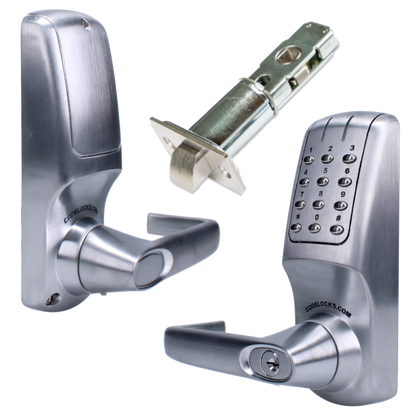 CODELOCKS CL5040 Battery Operated Electronic Digital Lock Brushed Steel With Adjustable Latch BS CL5040 - Stainless Steel