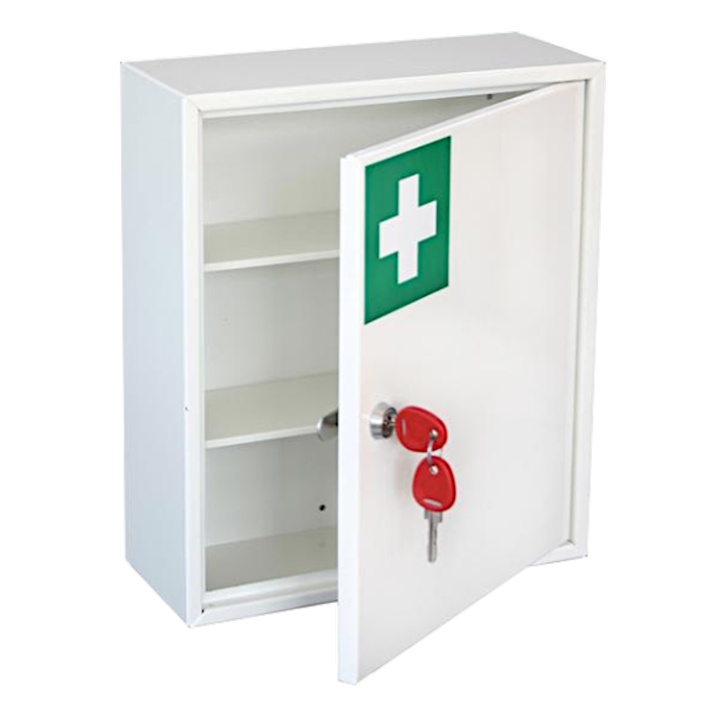 SECURIKEY Medical Cabinet With Camlock Small KFAK01 - White