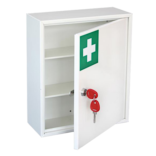 SECURIKEY Medical Cabinet With Camlock Small KFAK01 - White