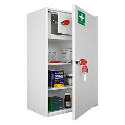 SECURIKEY Medical Cabinet With Camlock Large KFAK03 - White