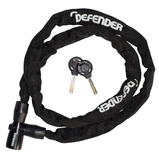DEFENDER By Squire Cycle Chain Lock Key operated 3.5mm x 900mm DF CN3.5/900 - Black