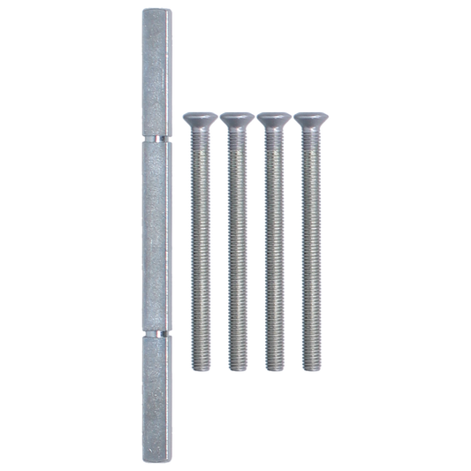 NORDAN NTech Villa Balcony Door Fixing Pack 140mm Spindle & Screws Silver Screws Included 0401362