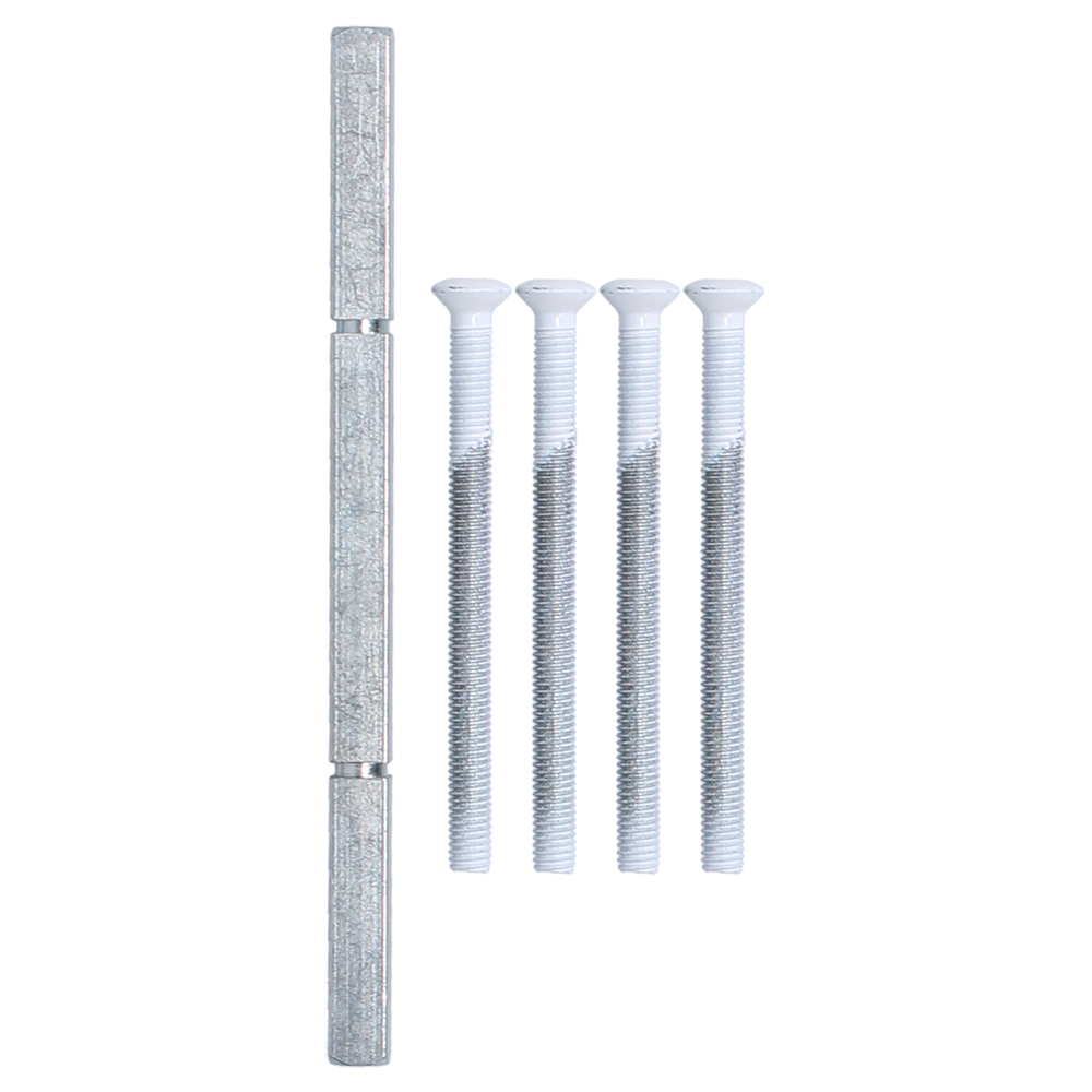 NORDAN NTech Villa Balcony Door Fixing Pack 140mm Spindle & Screws White Screws Included 0403722