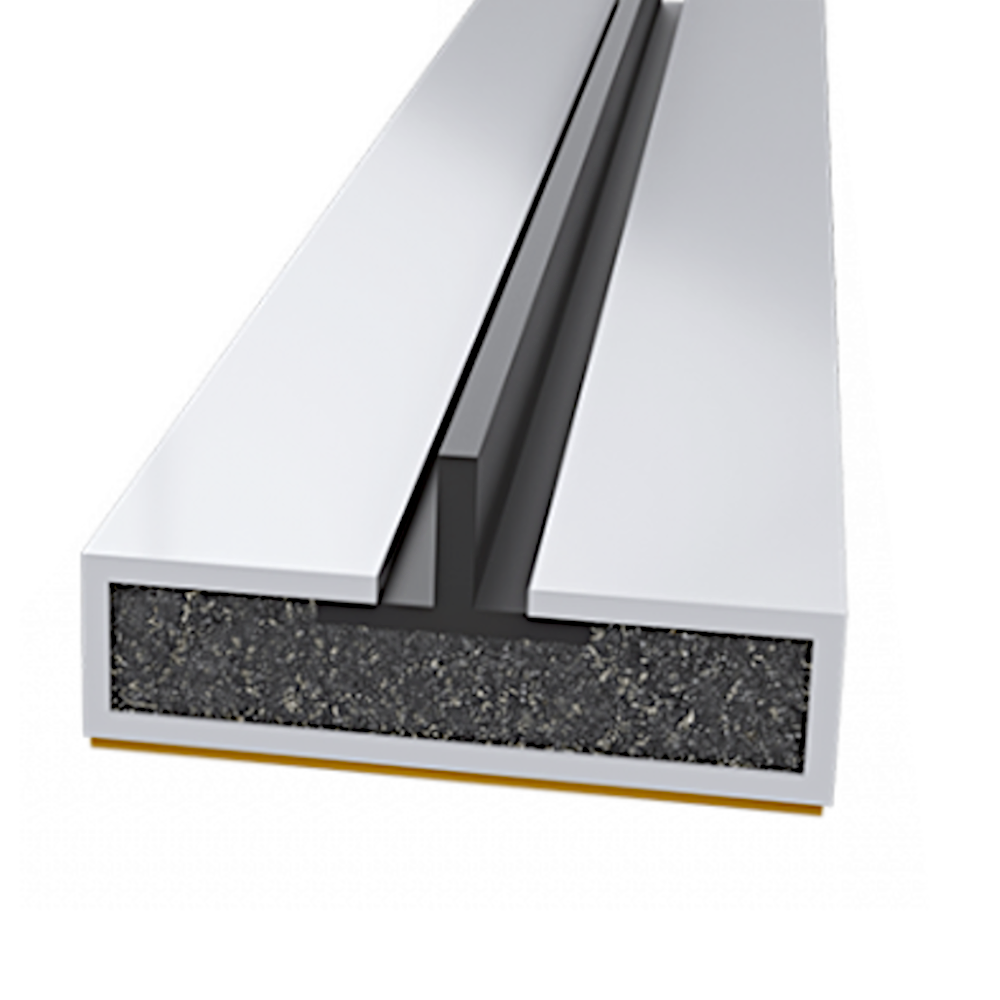 FIRESTOP Intumescent Strip 2.1m x 4mm Fire & Smoke Single Fin Seal 10mm 1/2 Hour FS1603 - White