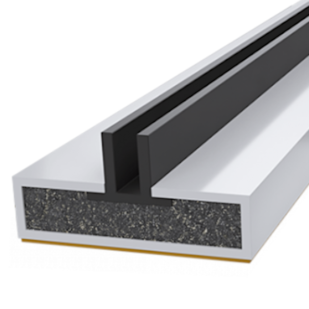 FIRESTOP Intumescent Strip 2.1m x 4mm Fire & Smoke Double Fin Seal 10mm 1/2 Hour FS1621 - White