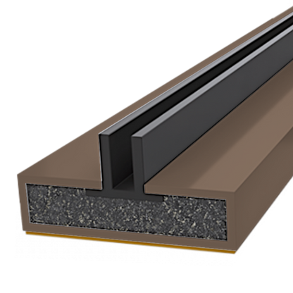 FIRESTOP Intumescent Strip 2.1m x 4mm Fire & Smoke Double Fin Seal 10mm 1/2 Hour FS1622 - Brown