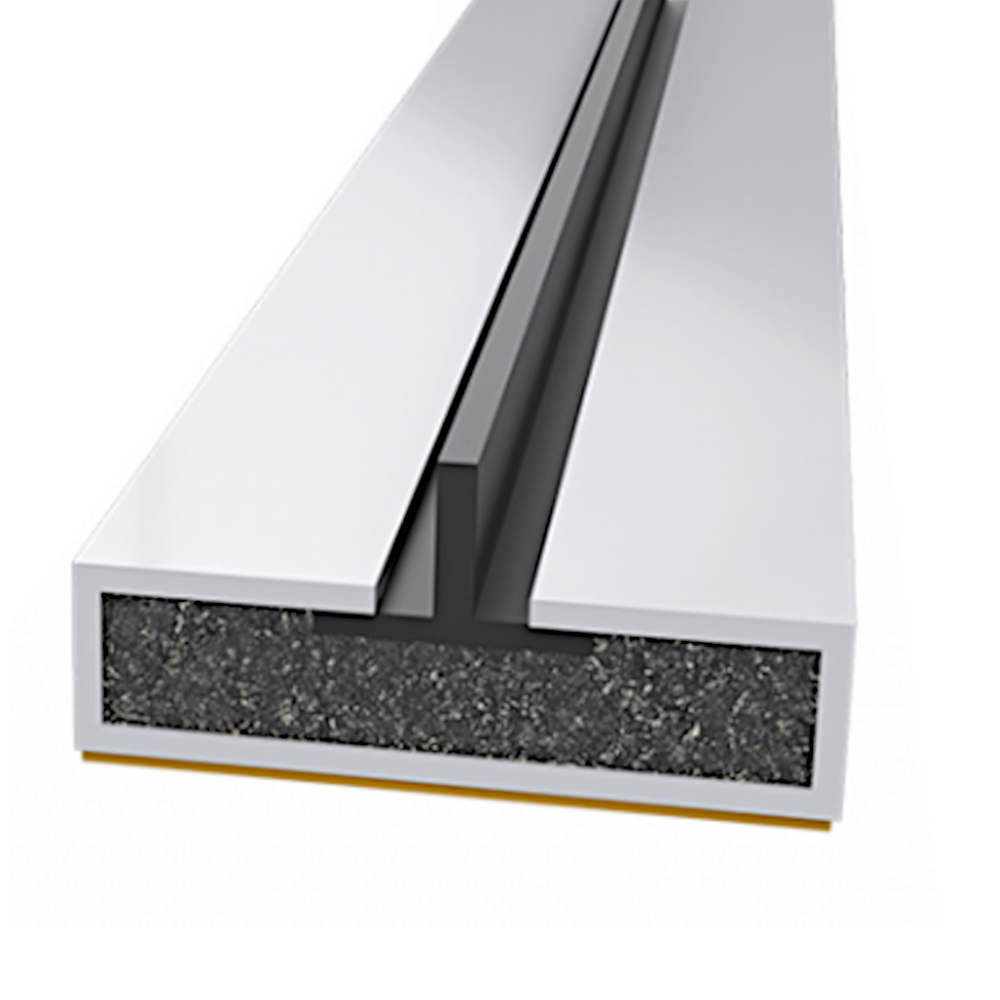 FIRESTOP Intumescent Strip 2.1m x 4mm Fire & Smoke Single Fin Seal 15mm 1/2 1 Hour FS1609 - White