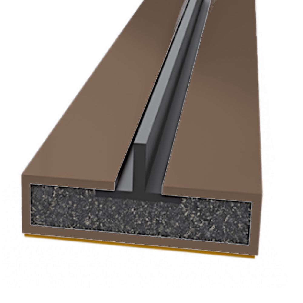 FIRESTOP Intumescent Strip 2.1m x 4mm Fire & Smoke Single Fin Seal 15mm 1/2 1 Hour FS1610 - Brown