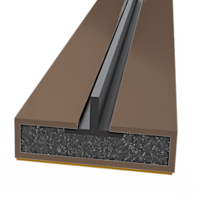 FIRESTOP Intumescent Strip 2.1m x 4mm Fire & Smoke Single Fin Seal 15mm 1/2 1 Hour FS1610 - Brown