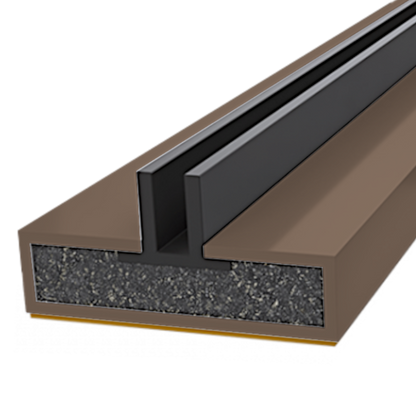 FIRESTOP Intumescent Strip 2.1m x 4mm Fire & Smoke Double Fin Seal 15mm 1/2 1 Hour FS1628 - Brown