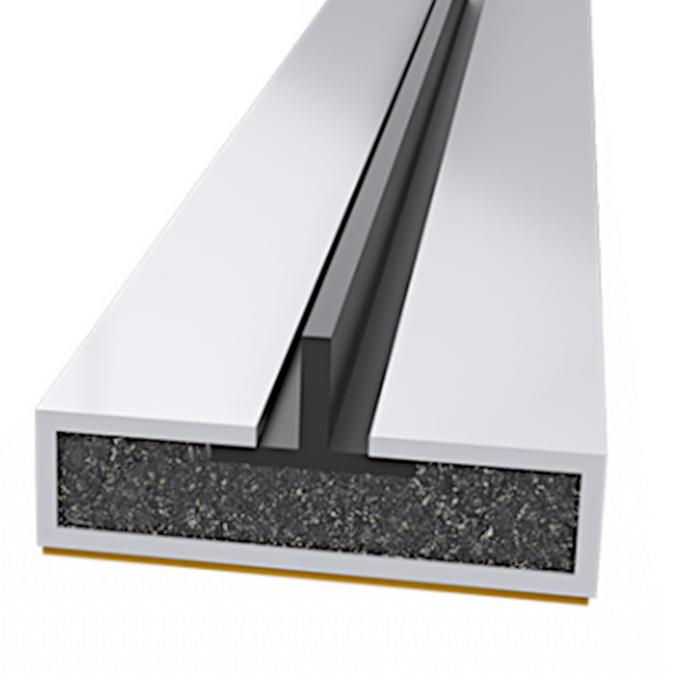 FIRESTOP Intumescent Strip 2.1m x 4mm Fire & Smoke Single Fin Seal 20mm 1 Hour FS1615 - White