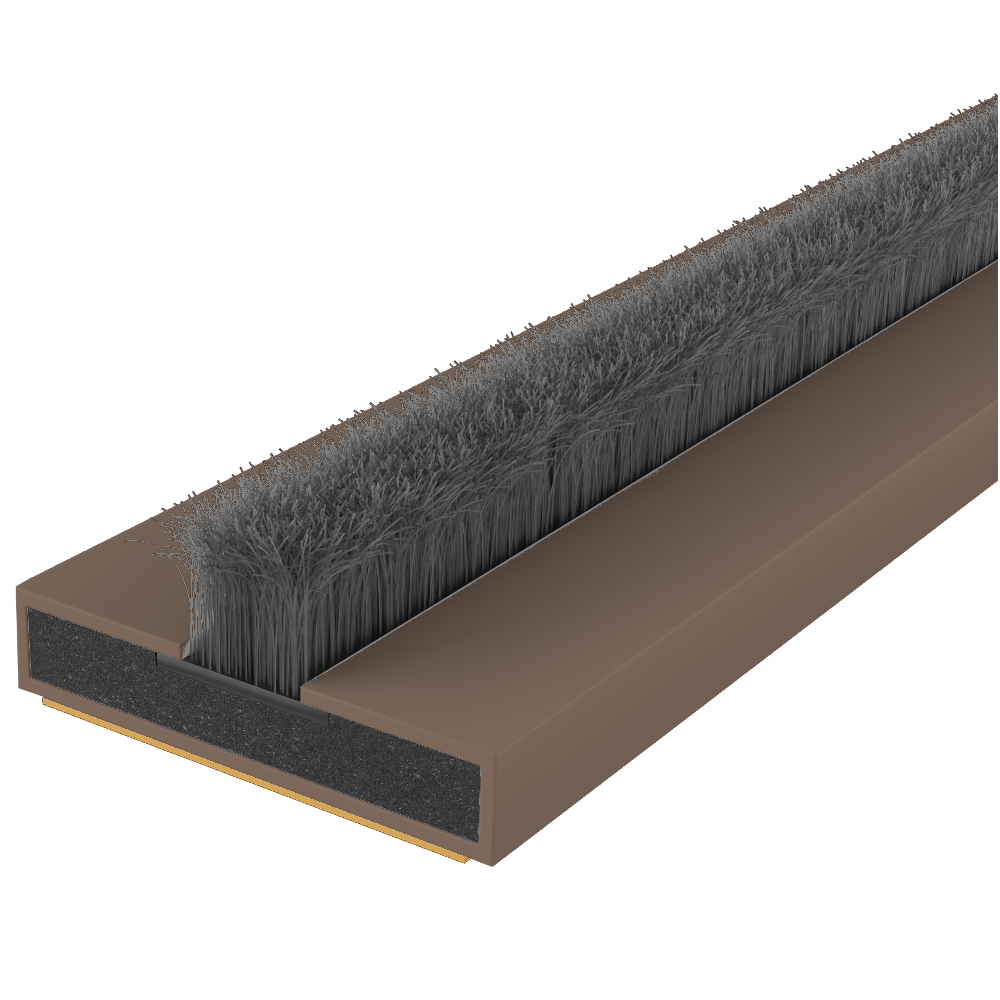 FIRESTOP Intumescent Strip 2.1m x 4mm Fire & Smoke Brush Seal 20mm 1 Hour FS133 - Brown