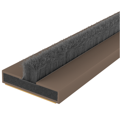 FIRESTOP Intumescent Strip 2.1m x 4mm Fire & Smoke Brush Seal 20mm 1 Hour FS133 - Brown