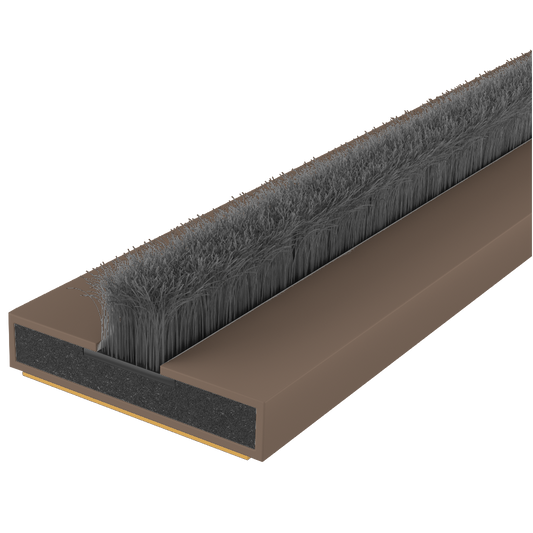 FIRESTOP Intumescent Strip 2.1m x 4mm Fire & Smoke Brush Seal 20mm 1 Hour FS133 - Brown