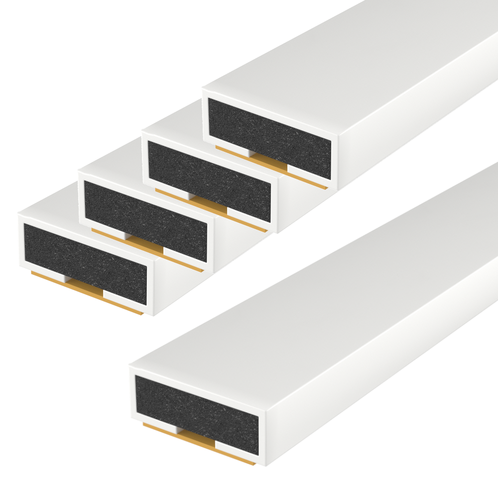 FIRESTOP Intumescent Strip 1.05m x 4mm Fire Only Seal (Pack Of 5) 10mm 1/2 Hour FS151 - White