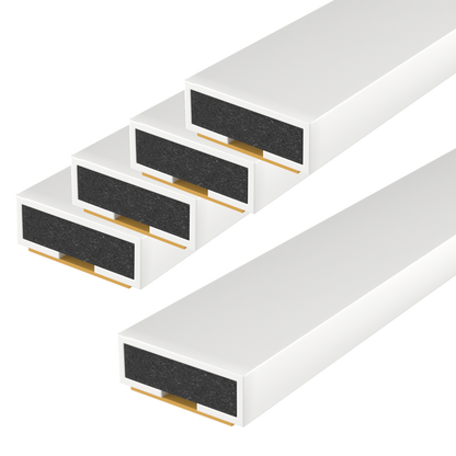 FIRESTOP Intumescent Strip 1.05m x 4mm Fire Only Seal (Pack Of 5) 10mm 1/2 Hour FS151 - White
