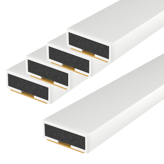 FIRESTOP Intumescent Strip 1.05m x 4mm Fire Only Seal (Pack Of 5) 10mm 1/2 Hour FS151 - White
