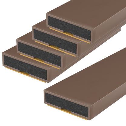 FIRESTOP Intumescent Strip 1.05m x 4mm Fire Only Seal (Pack Of 5) 10mm 1/2 Hour FS150 - Brown