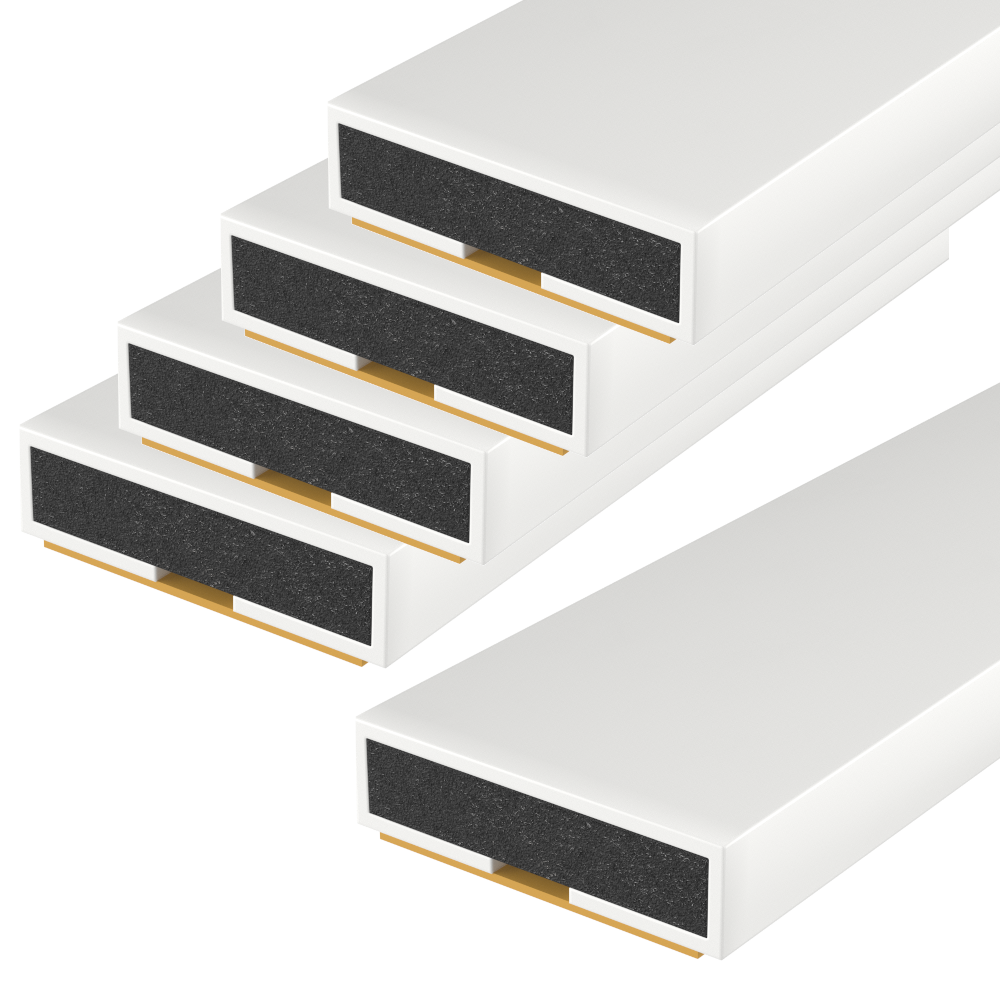 FIRESTOP Intumescent Strip 1.05m x 4mm Fire Only Seal (Pack Of 5) 15mm 1 Hour FS157 - White