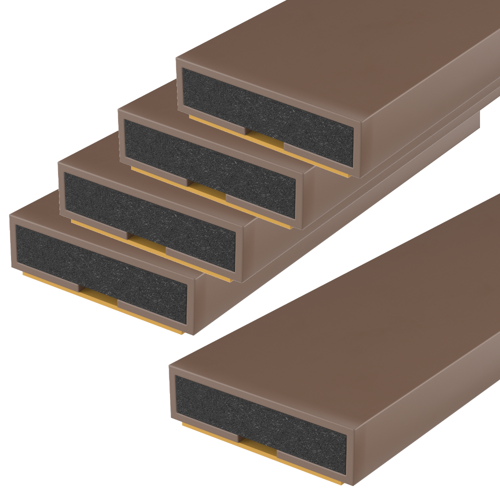 FIRESTOP Intumescent Strip 1.05m x 4mm Fire Only Seal (Pack Of 5) 15mm 1 Hour FS156 - Brown