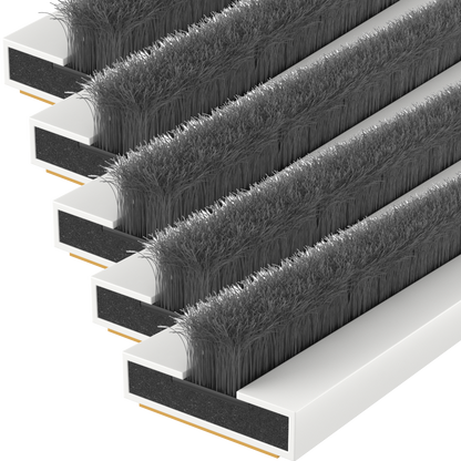 FIRESTOP Intumescent Strip 1.05m x 4mm Fire & Smoke Brush Seal (Pack Of 5) 15mm 1 Hour FS160 - White