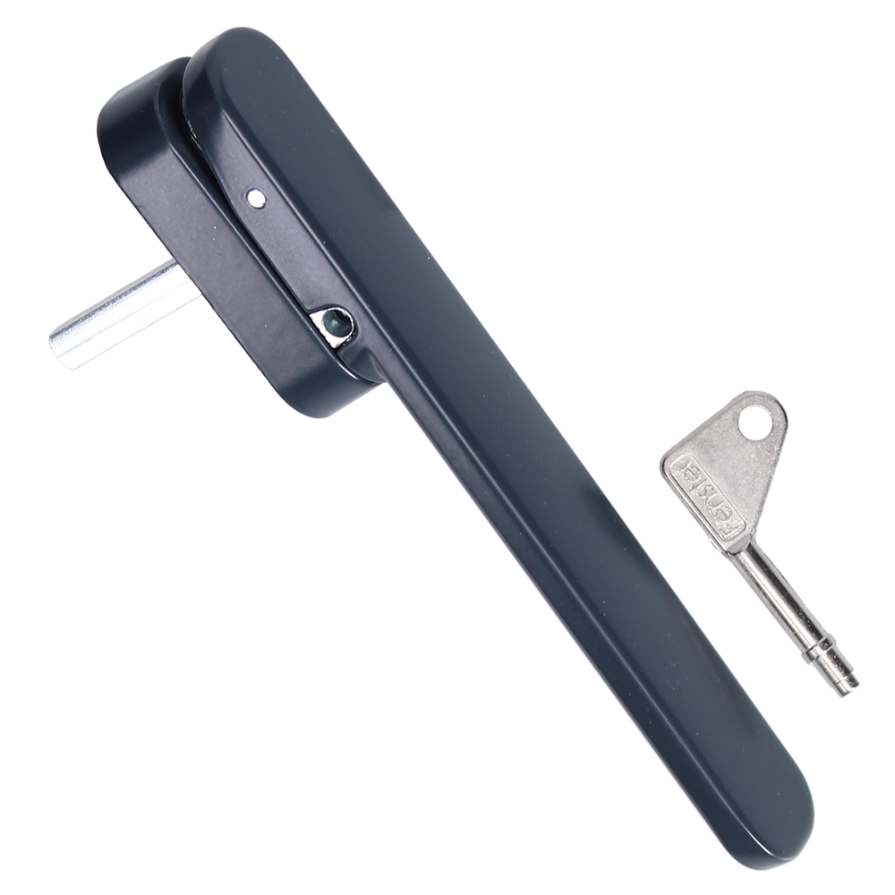 TITON Genesis Bi-Fold Door Locking Handle With 13mm Base Plate 13mm Base Plate - Anthracite Grey