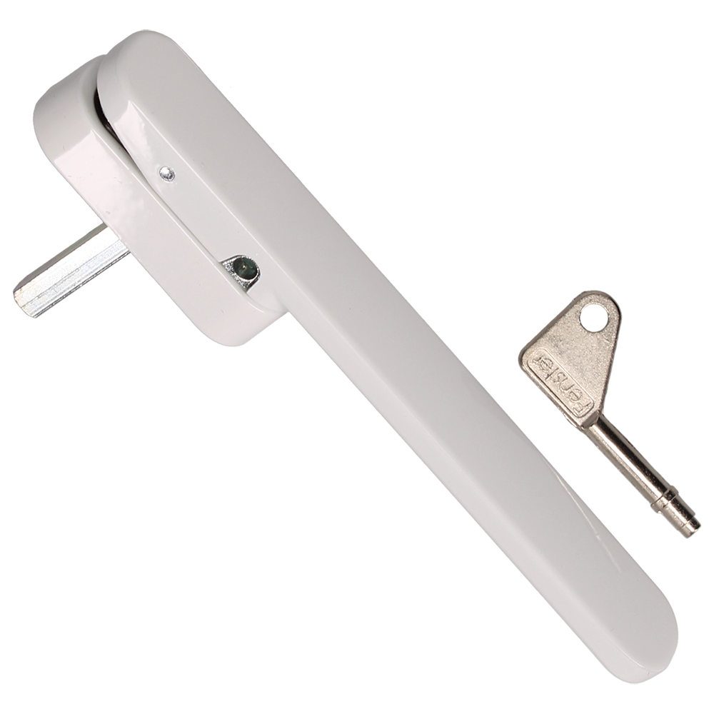 TITON Genesis Bi-Fold Door Locking Handle With 13mm Base Plate 13mm Base Plate - White