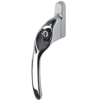 TITON Overture E II Locking Espag Window Handle Offset Handed LH - Polished Chrome