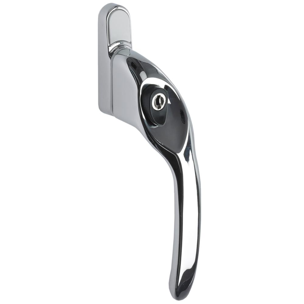 TITON Overture E II Locking Espag Window Handle Offset Handed RH - Polished Chrome