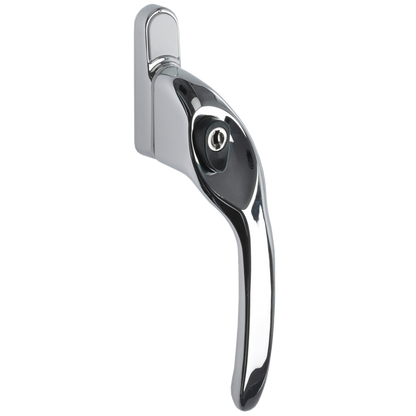 TITON Overture E II Locking Espag Window Handle Offset Handed RH - Polished Chrome