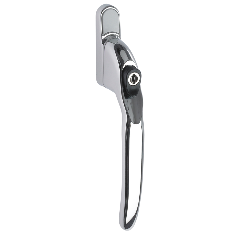TITON Overture E II Locking Espag Window Handle Inline - Polished Chrome