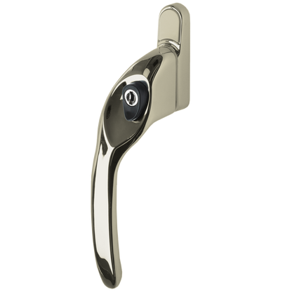TITON Overture E II Locking Espag Window Handle Offset Handed LH Gold PVD - PVD Gold