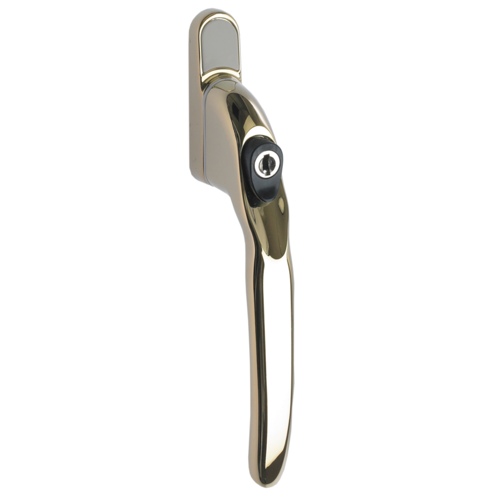 TITON Overture E II Locking Espag Window Handle Inline Gold PVD Inline - PVD Gold