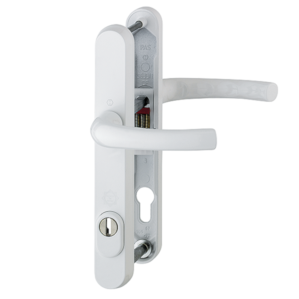 HOPPE Tokyo TS007 (2 Star) Door Furniture PAS24 92mm Centres 215mm Screw Centres Suits 70mm Thick Door - White