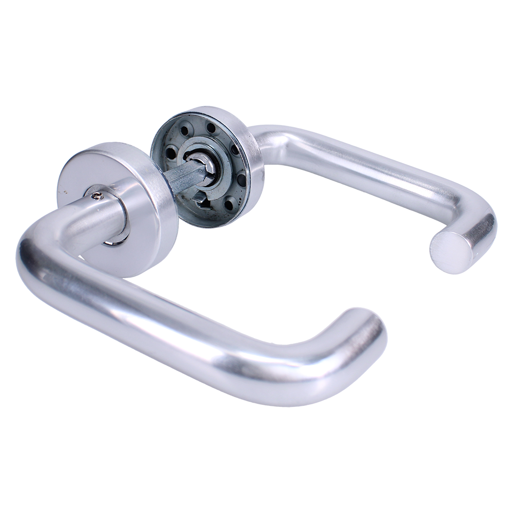 ECLIPSE Lever On Rose RTD Aluminium Handle Set Satin Anodised Aluminium