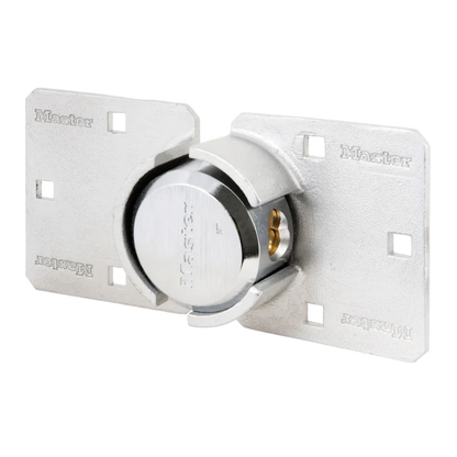 MASTER LOCK Van Lock Hasp & Round Padlock 736EURD Hasp & Round Padlock - Silver