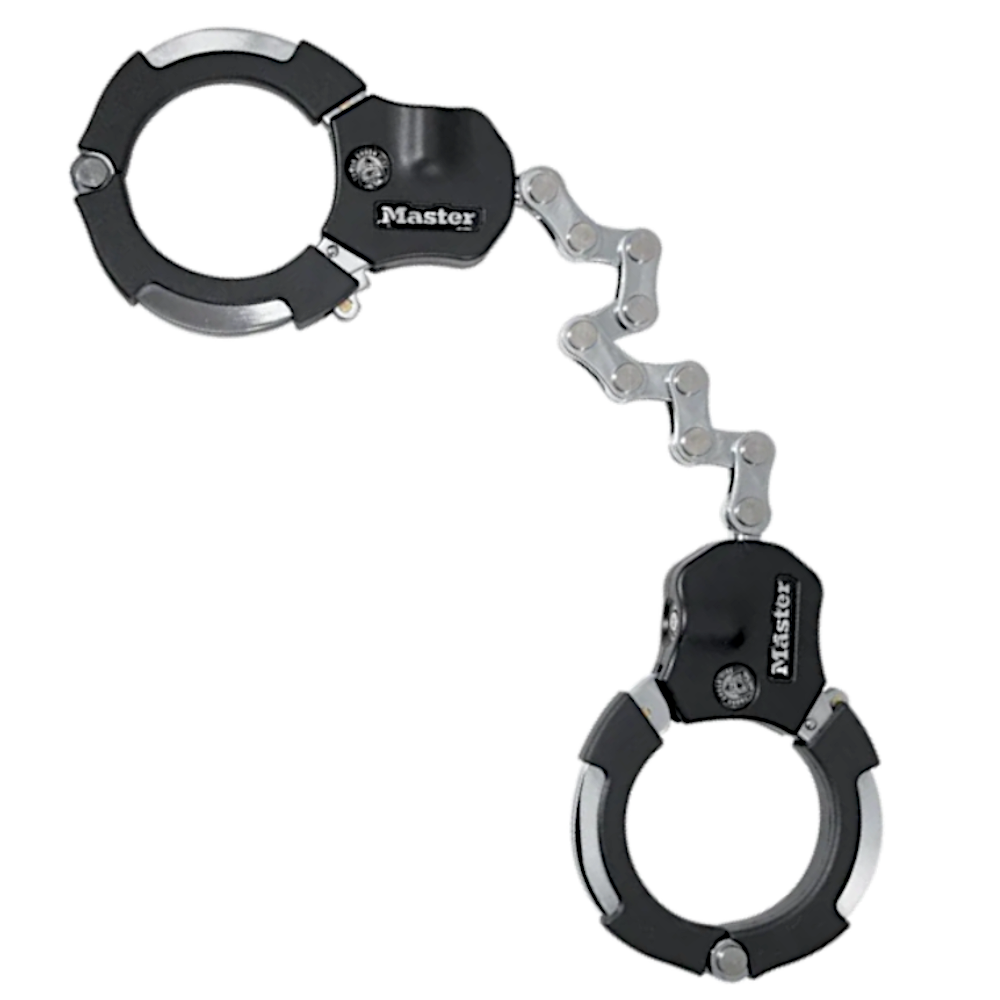 MASTER LOCK Street Cuff With Hardened Steel Links 9 Links - Black